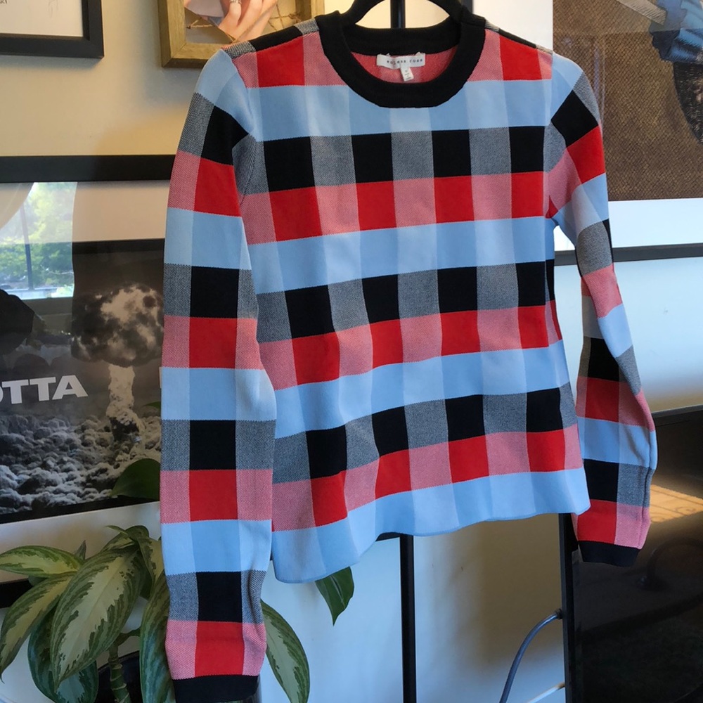 Plaid sweater